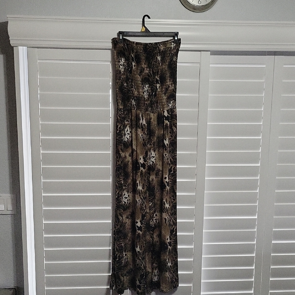 Avital Black & Tan Jumpsuit for Night Out